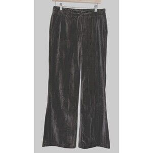 Cambio Chocolate Brown Velvet Pants Womens US 6 Wide Leg  Cotton Luxe Chic